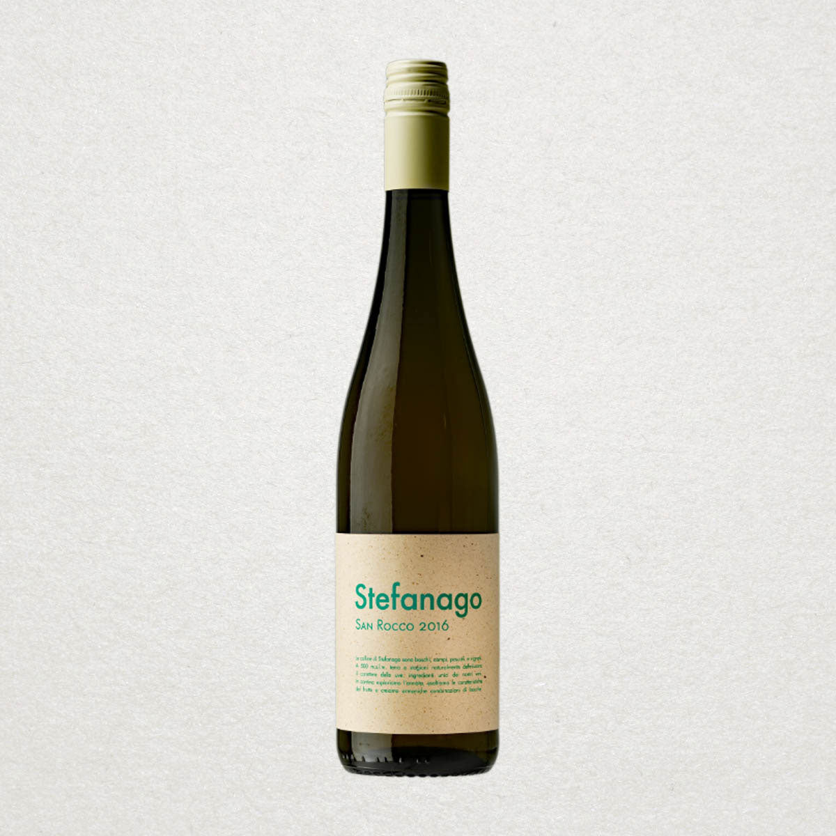 Stefanago San Rocco organic and natural Italian white wine available to buy at InVinus