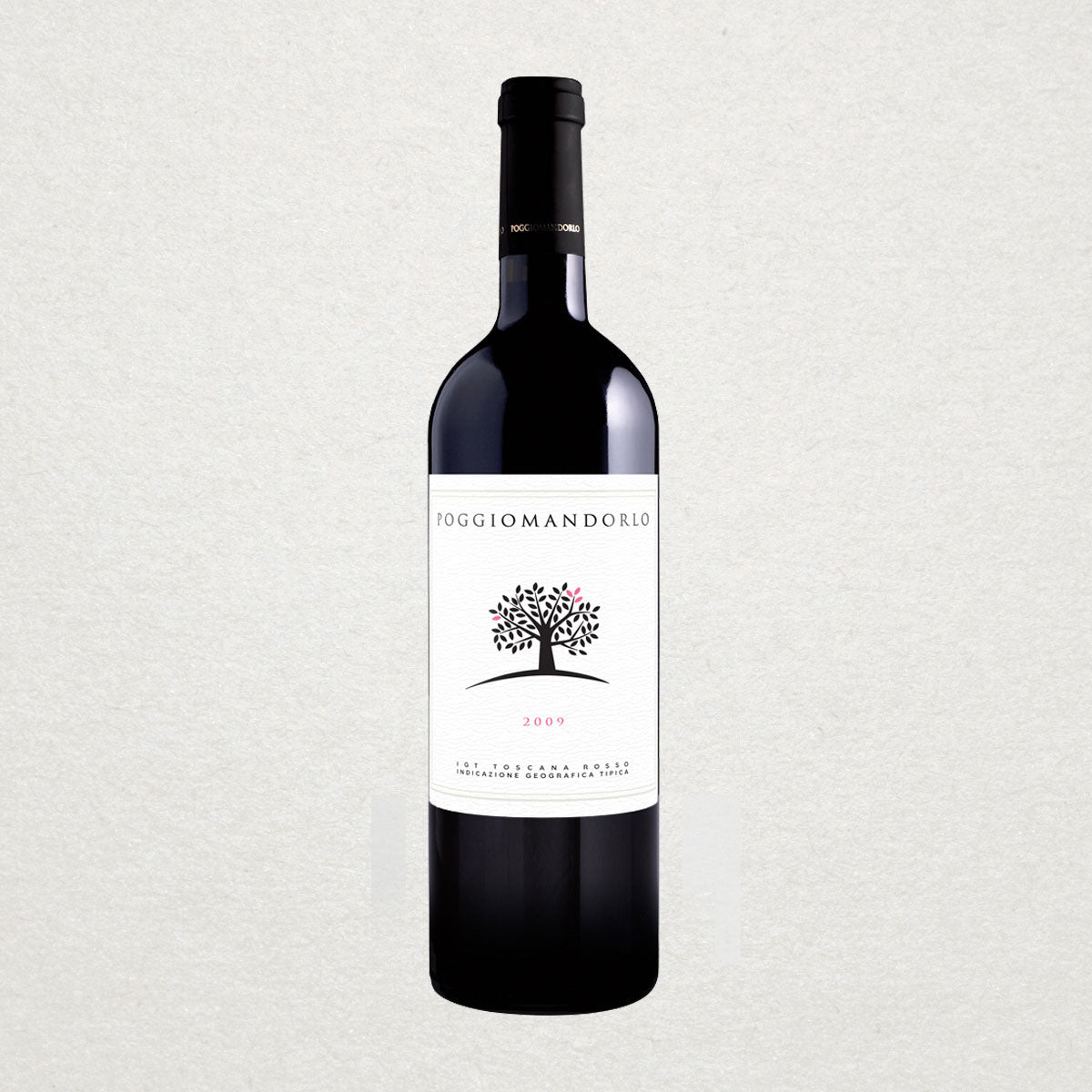 Poggio Mandorlo Il Guardiano styled in a warm setting — a natural-leaning Italian red wine with balance, freshness, and a sense of place