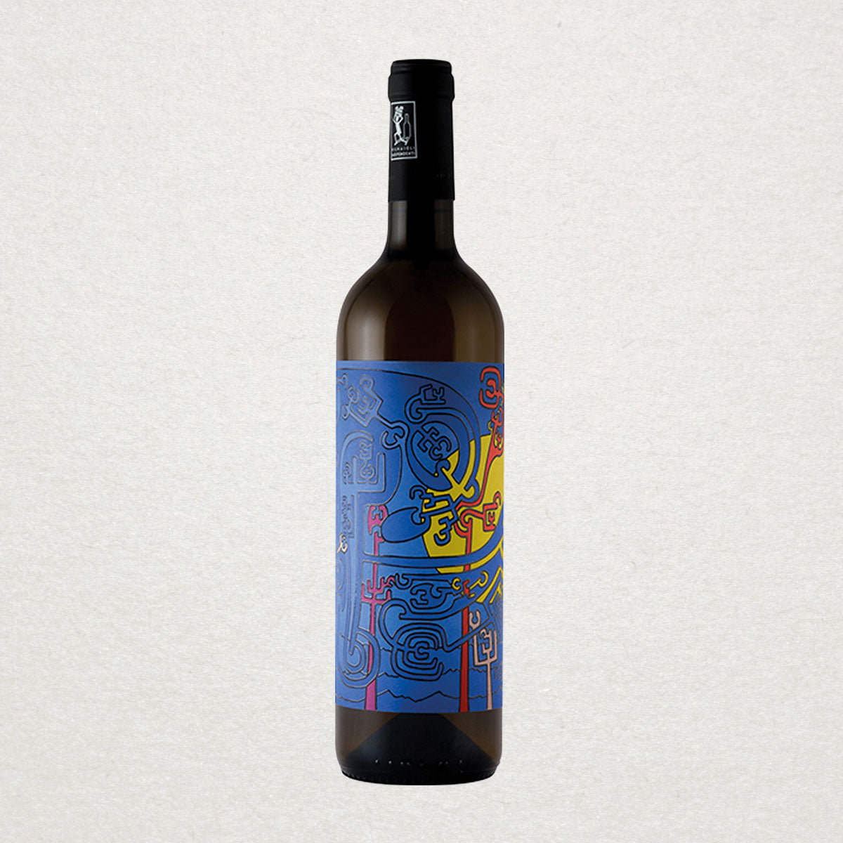 Full bottle of Vigneti Vallorani Le Fric — a skin-contact white wine from Italy’s Marche region, crafted organically with native varietals and minimal intervention