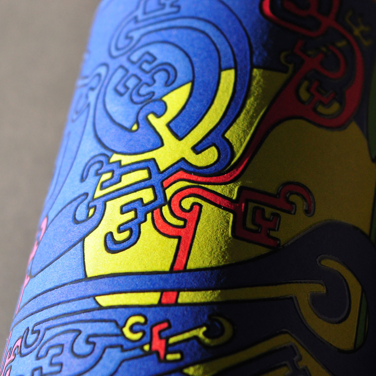Close-up of Vigneti Vallorani Le Fric label — an organic and natural orange wine from Marche, made from white grapes with extended skin contact and no additives
