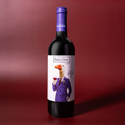 Styled image of Fasoli Gino Valpolicella Ripasso — a rich, layered red wine from Verona, reflecting the elegance of the Ripasso technique and organic farming